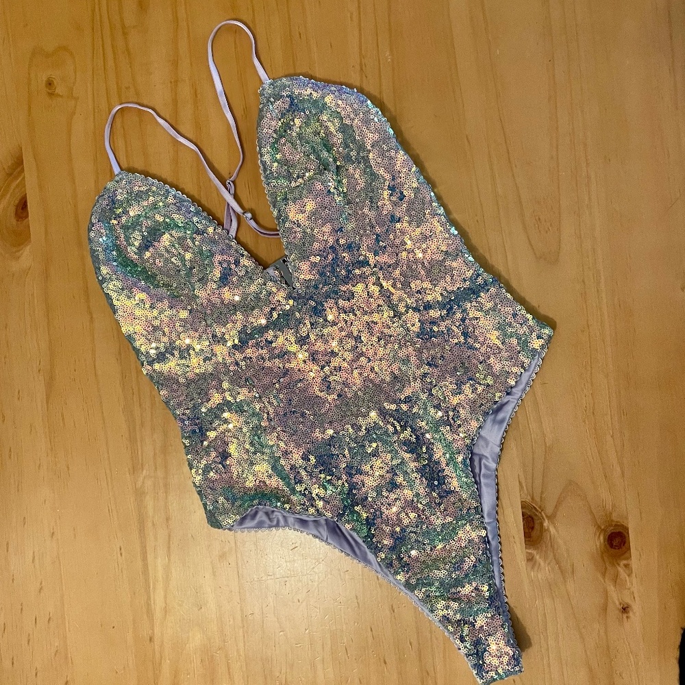 For Love & Lemons sequin bodysuit